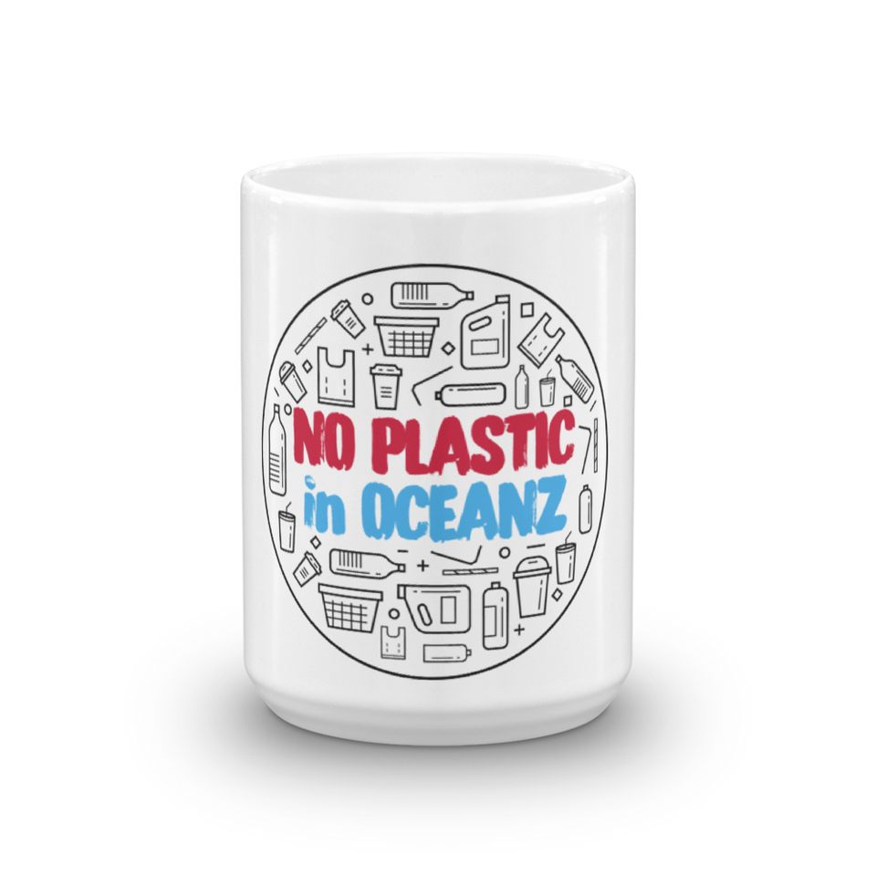 No Plastic in Oceanz Mug