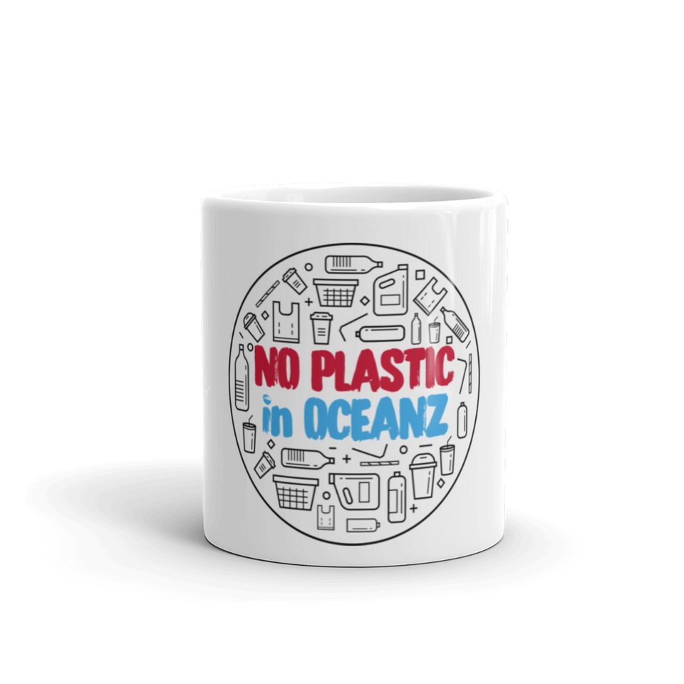 No Plastic in Oceanz Mug